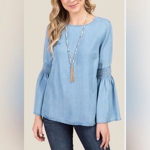 BeachLunchLounge Denim Blouse